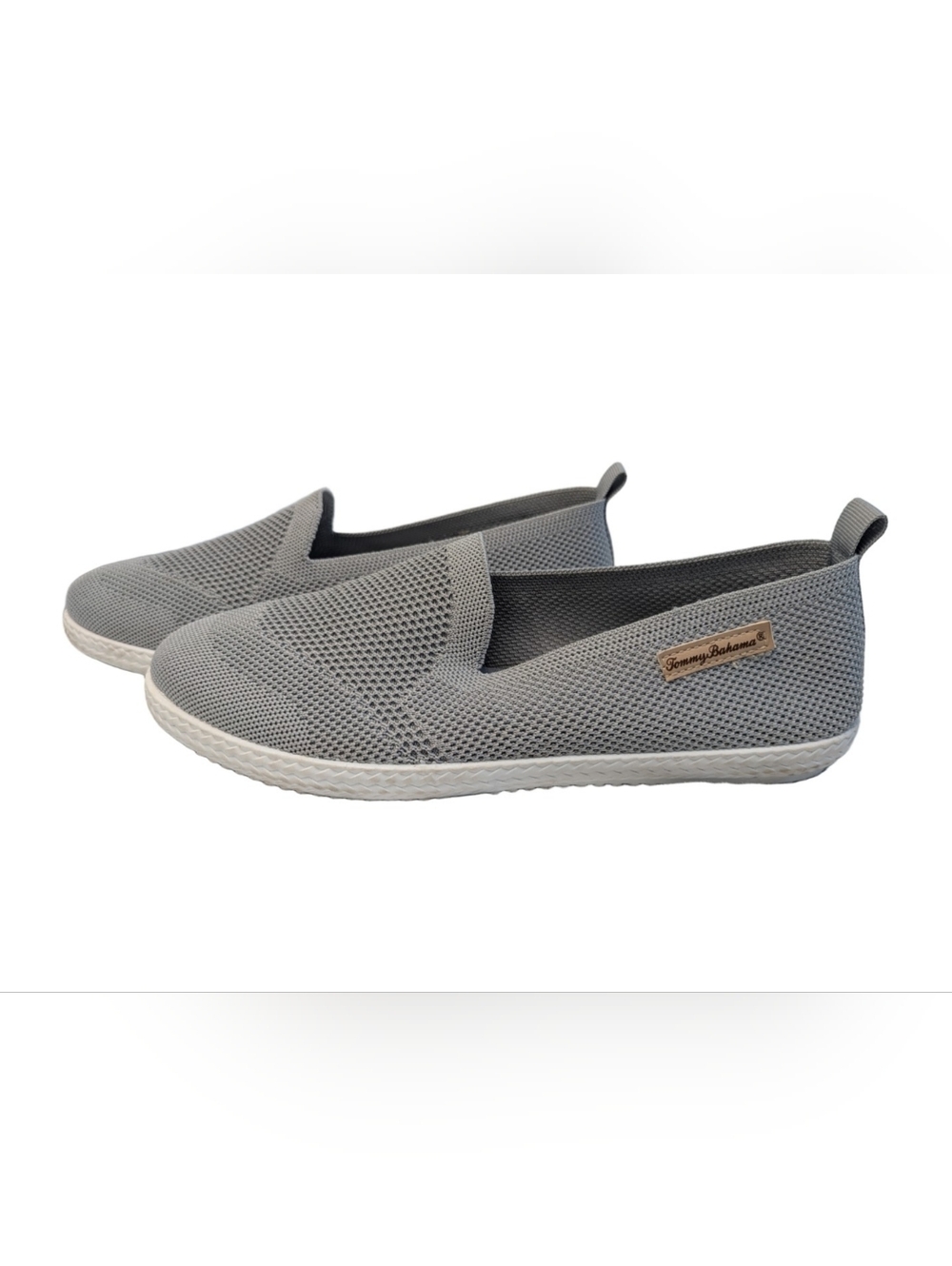 Tommy Bahama Women Sunset Slip On Shoes Memory Foam Knit Shoes Gray Size 10